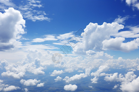 白云朵朵蓝蓝天空高清图片