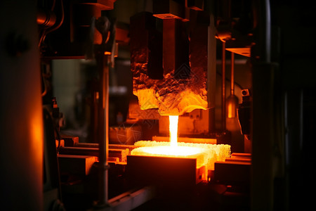 机械加工熔炼金属高清图片