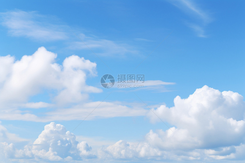 风和日丽蓝天白云图片