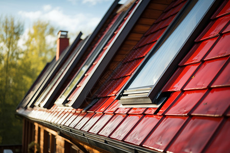 屋顶之窗：保护与采光高清图片
