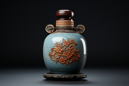 陶瓷酒瓶上的花纹图片