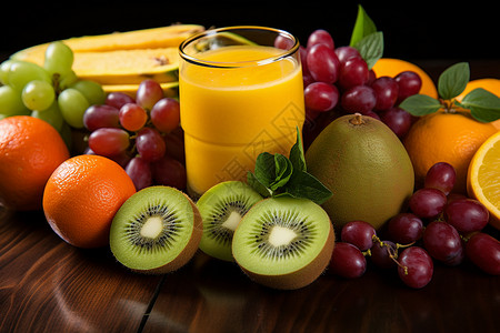健康营养的水果背景图片