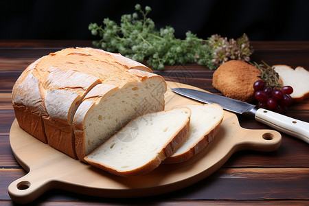 健康的切片面包高清图片