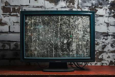 信号损坏损坏的复古电视背景