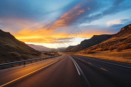 州际公路自驾游公路旅行背景