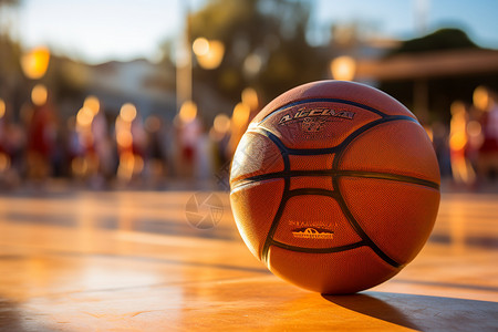 一个篮球背景图片