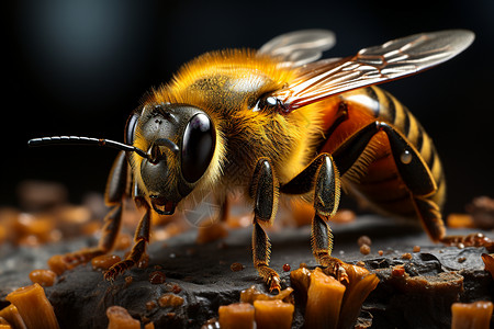 蜜蜂采蜜之旅图片