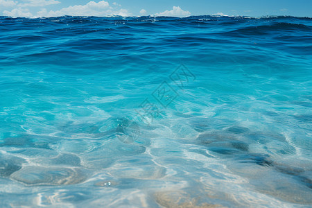 湛蓝的大海背景图片