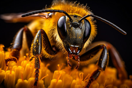 蜜蜂的细节花园大黄蜂图片素材