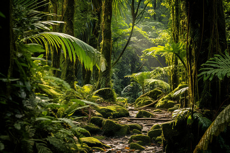 神秘热带雨林高清图片