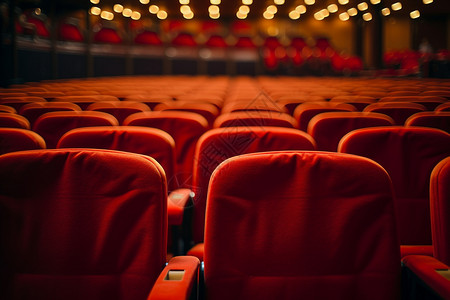 剧院中的座椅高清图片