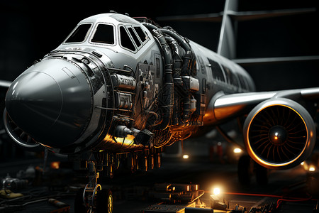 飞机引擎飞机的喷气发动机设计图片