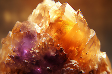 绚丽透亮的水晶矿石背景图片