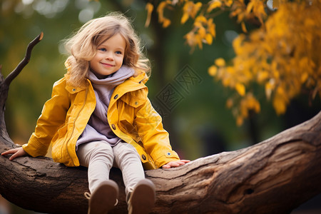 坐在树上女孩坐在树上的女孩背景