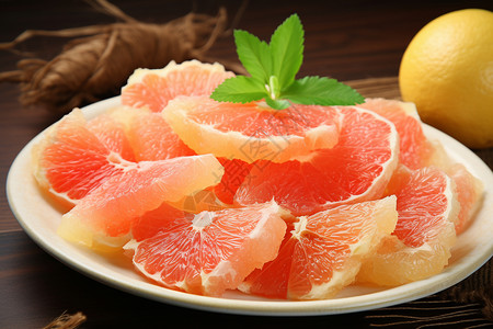 健康天然的葡萄柚高清图片