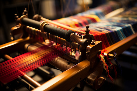 传统的手工纺织丝绸工艺图片