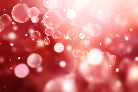 群体照发光的粉色气泡设计图片
