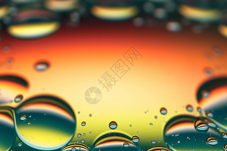 抽象油滴气泡创意背景背景图片