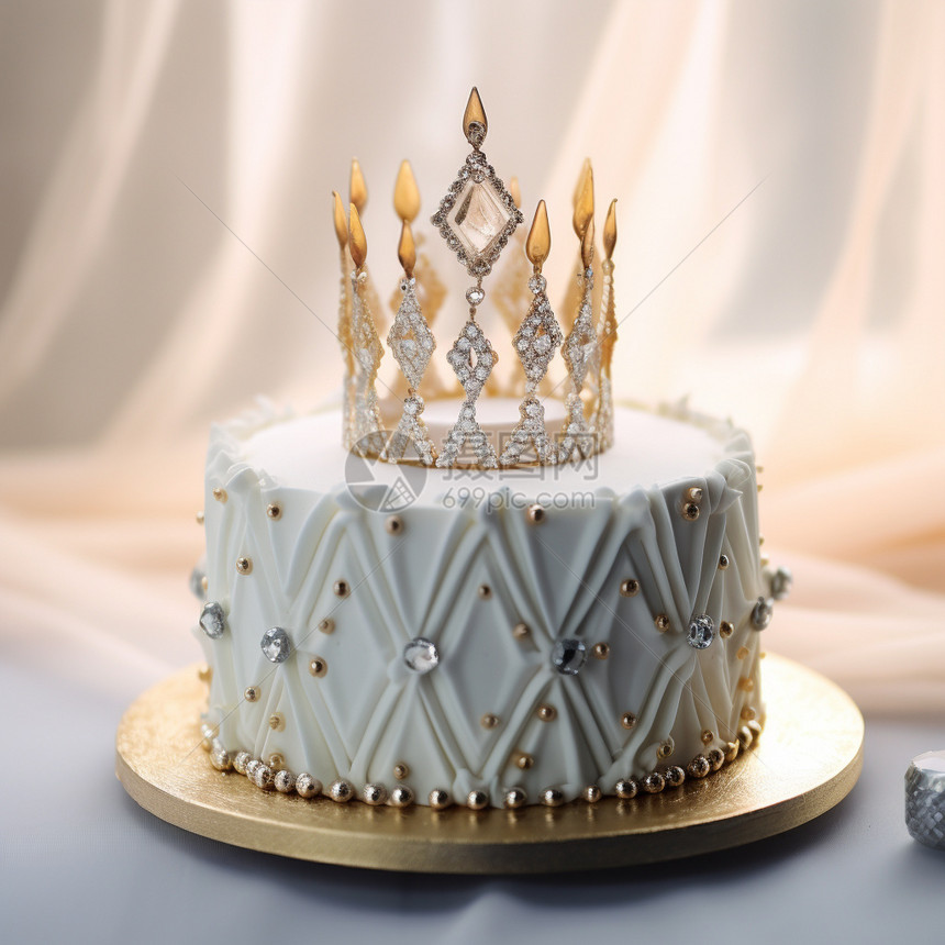 钻石生日蛋糕图片