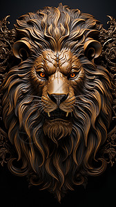 威武的狮子头图片