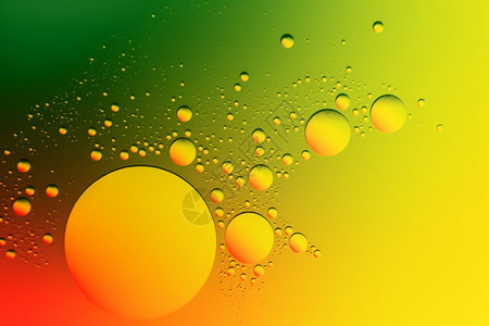 渐变色的油滴气泡创意背景背景图片