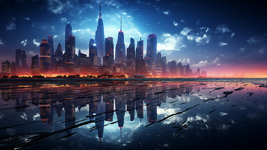 未来感科技梦幻城市图片