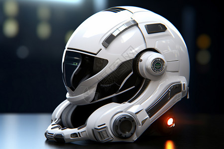 未来科技感宇航员头盔图片
