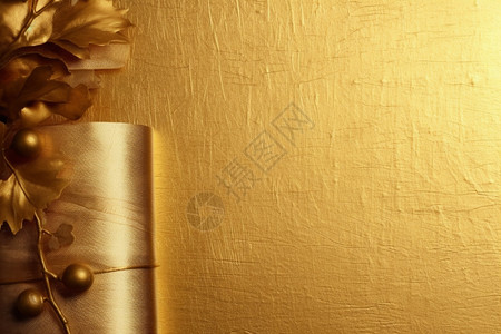 复古奢华的金色墙壁背景背景图片