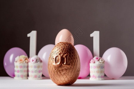 八十一周年一周年庆祝彩蛋蜡烛装饰设计图片