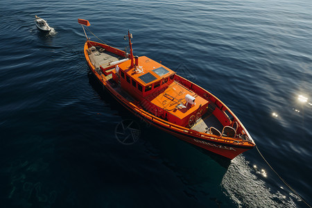 海上负责救援的船只图片