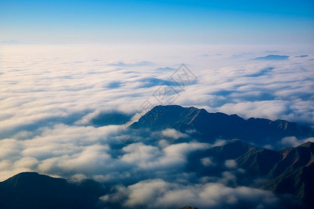 高山云海背景图片