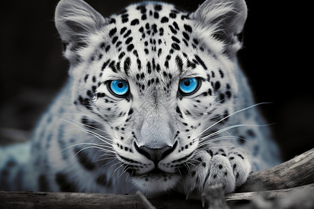 蓝色斑点斑点豹子背景