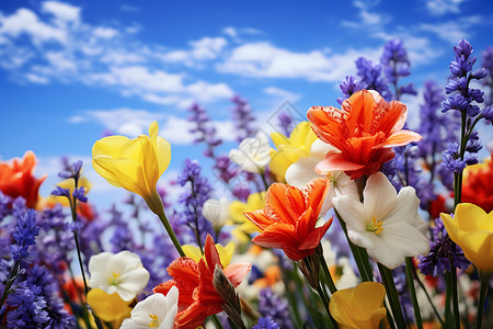 美丽彩色花卉花瓣高清图片素材