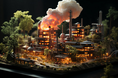 废气处理可持续发展下的废物焚烧设施设计图片