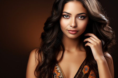 印度混血美女高清图片