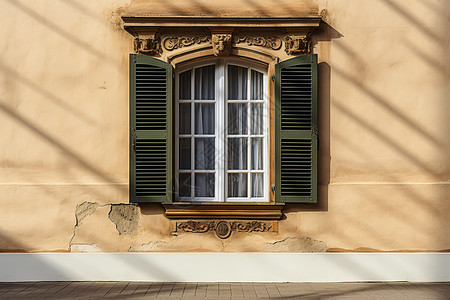 精致的复古欧式窗户造型背景图片