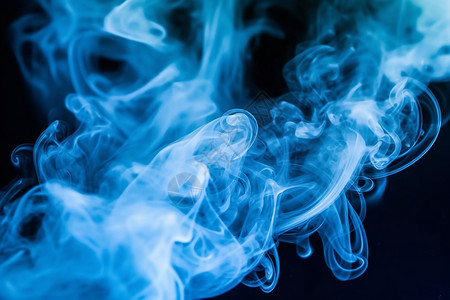 缥缈的蓝色烟雾背景图片