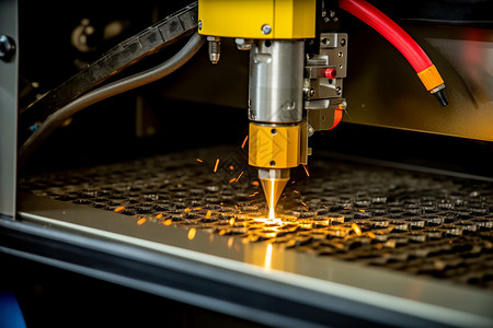 金属加工厂的激光切割技术图片