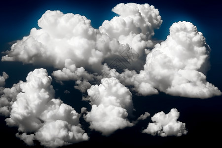 天气多云素材天空中聚集的云朵设计图片