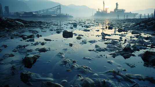 惨不忍睹的海洋污染高清图片