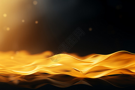 黄色丝带光明中的黄色火焰设计图片