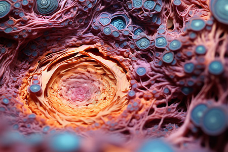 显微镜观察动物卵泡背景图片
