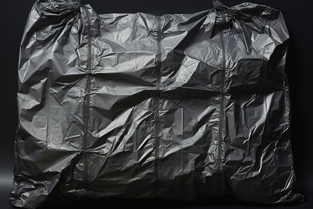 黑色塑料袋纹路背景图片