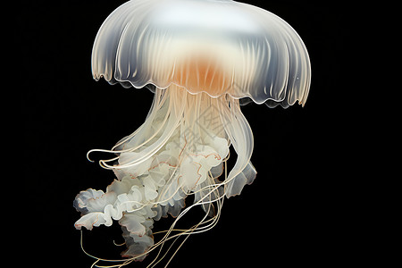 无脊椎动物水母背景图片