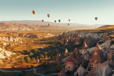 土耳其的山脉风景图片