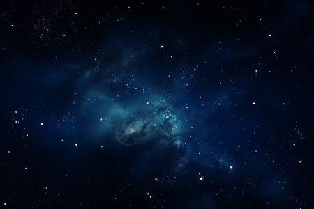 宇宙中的银河奇观背景图片