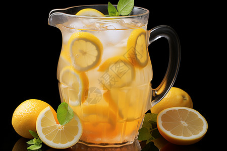 夏日的柠檬饮料图片