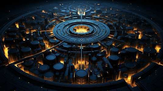 科幻城市背景图片