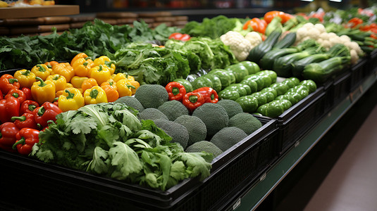 多样蔬菜蔬菜水果商高清图片