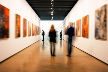 博物馆画廊背景图片